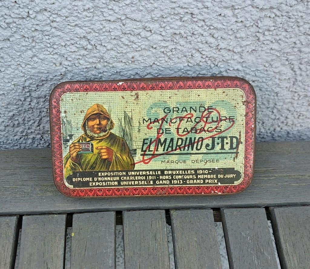 Tabacs d'El Marino, canette des années 1920/30, Enlèvement ou Envoi, Utilisé, Emballage