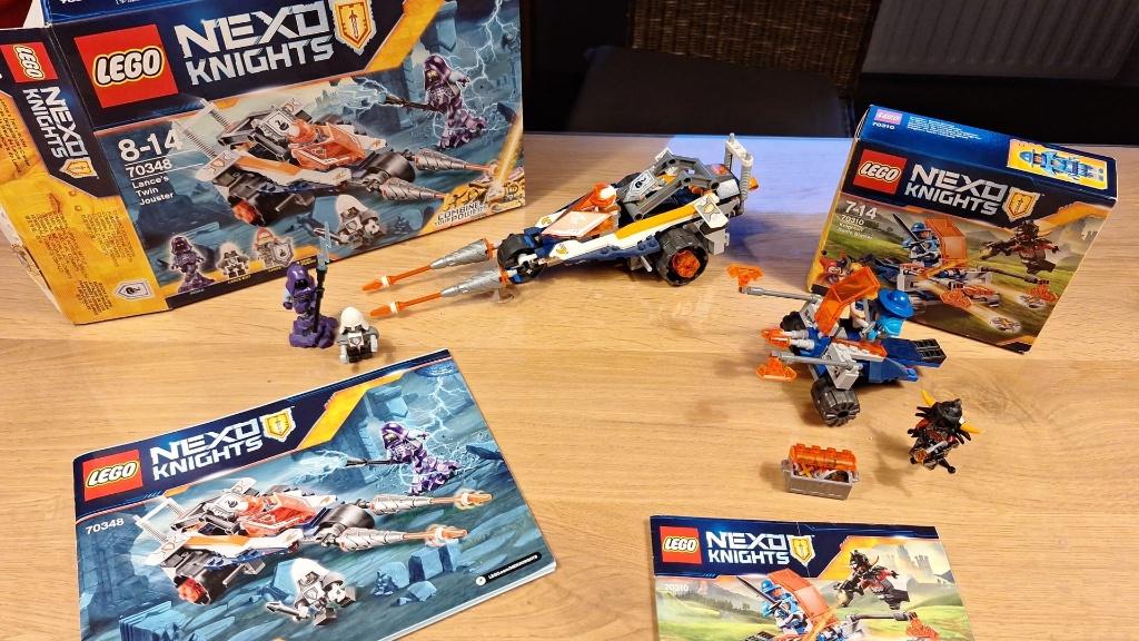 Lego nexo knights 70348 en 7031, Lego, Compleet, Ophalen of Verzenden, Zo goed als nieuw