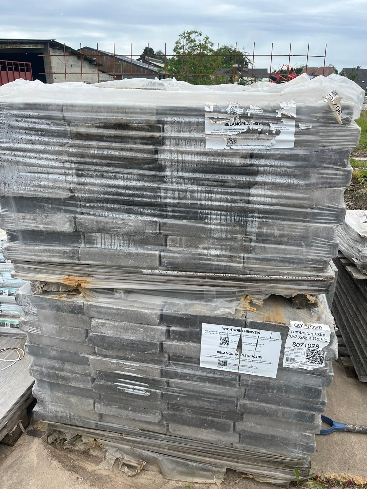 Redsun 20x30x6 tumble ton klinkers nieuw in vepakking 21 m2, Neuf, Béton, Enlèvement, Briques