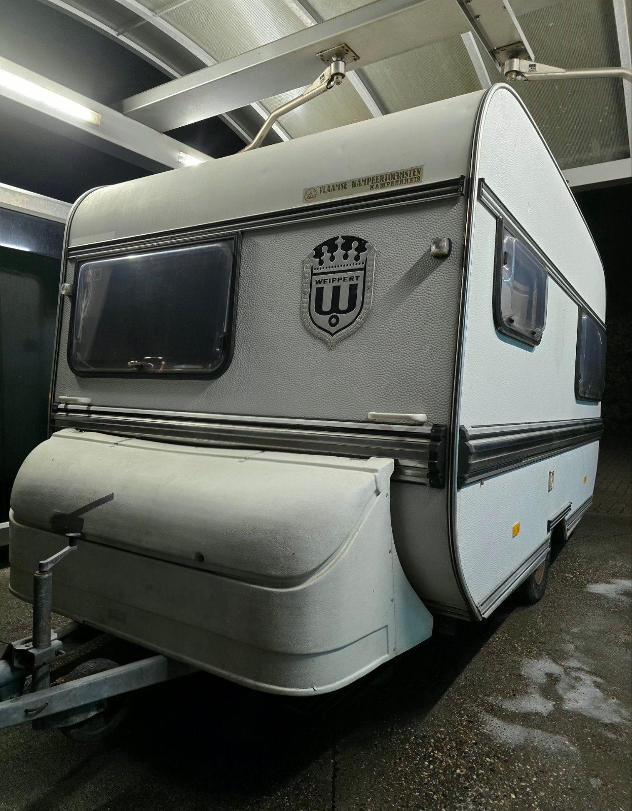​Net Weippert caravan Met voortent, papieren&in goede staat, Overige merken, Standaardzit, Omvormbare zithoek, 750 - 1000 kg
