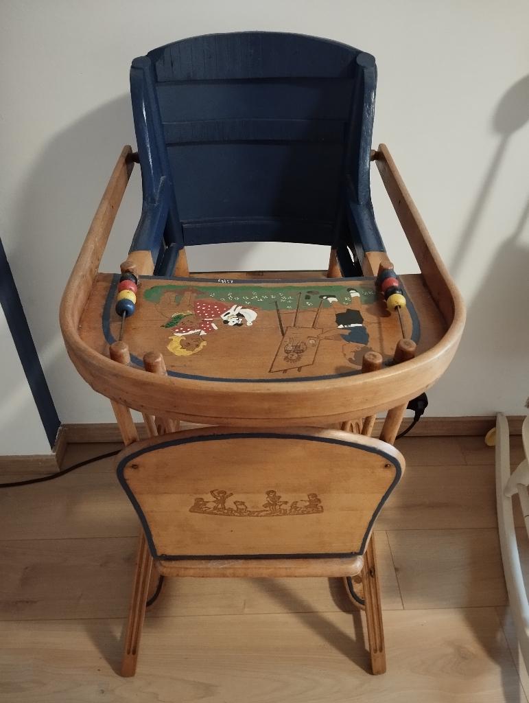 Antieke Torck kinderstoel, Ophalen