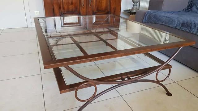 Glazen salontafel, 100 à 150 cm, Moins de 50 cm, Verre, Enlèvement