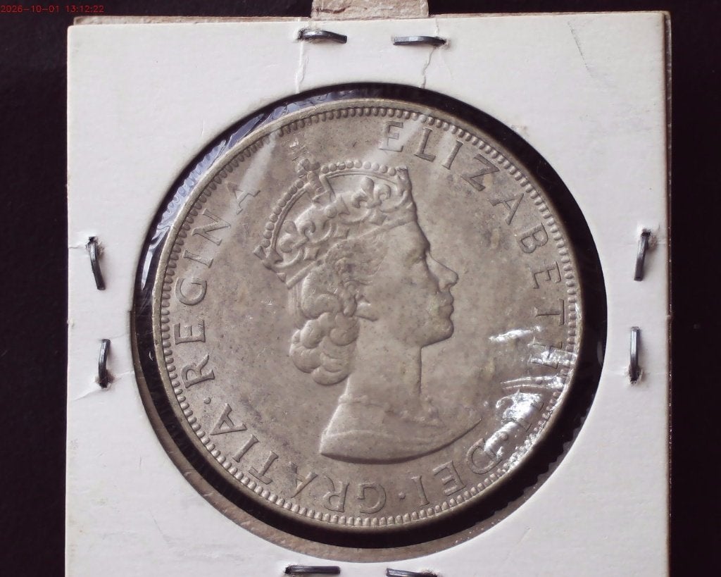 1964 BERMUDA ONE CROWN - ONCIRCULEERD, Postzegels en Munten, Zilver, Ophalen of Verzenden, Losse munt, Zilver