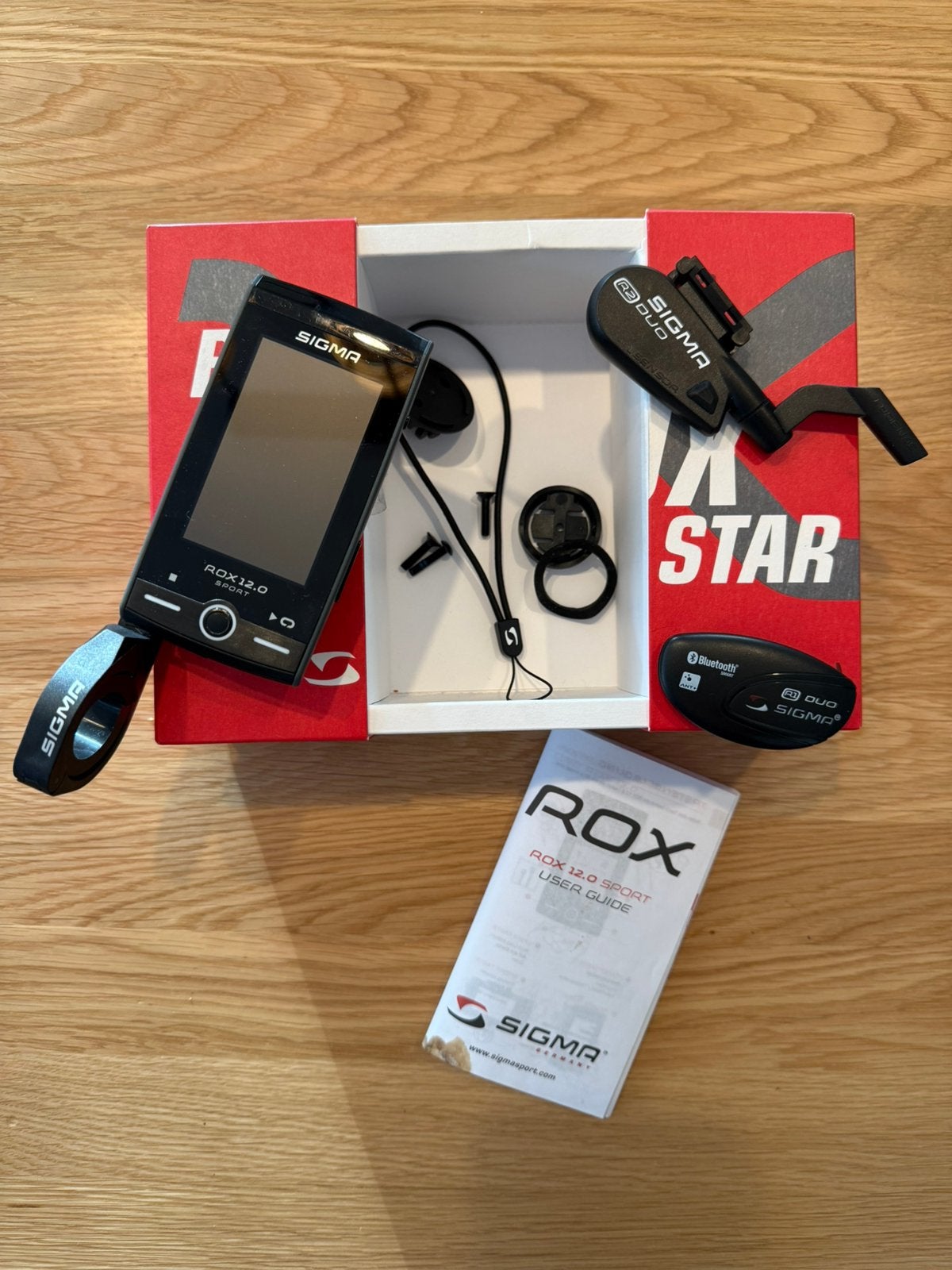Fiets GPS - Sigma Rox 12.0, Ophalen, Hartslagsensor, Zo goed als nieuw