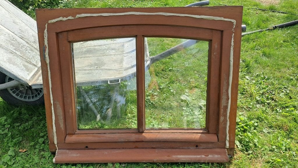 stal vensters in eik, Raamkozijn, Zo goed als nieuw, Minder dan 75 cm, Inclusief glas
