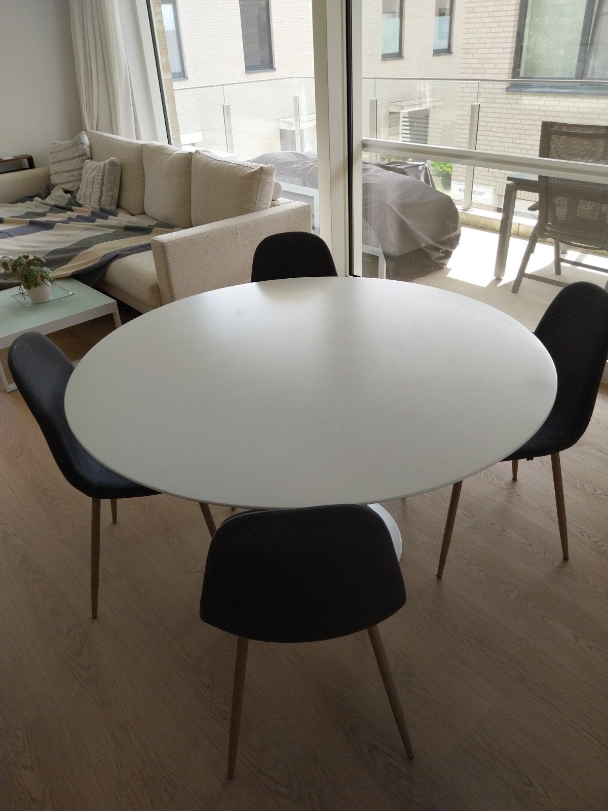 Eettafel, Huis en Inrichting, Tafels | Eettafels, Ophalen, Gebruikt, Vijf personen of meer, Rond