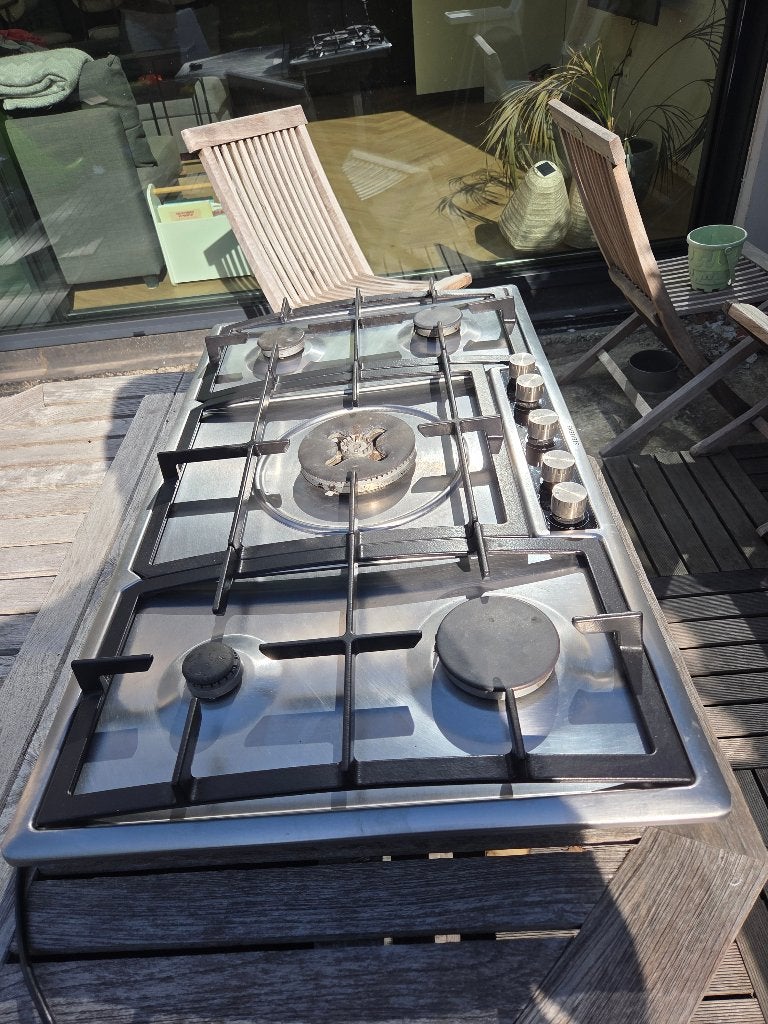 Gasvuur kookplaat 5 kookzones (Siemens), Elektronische apparatuur, Kookplaten, Ophalen, Gebruikt, Energieklasse A of zuiniger