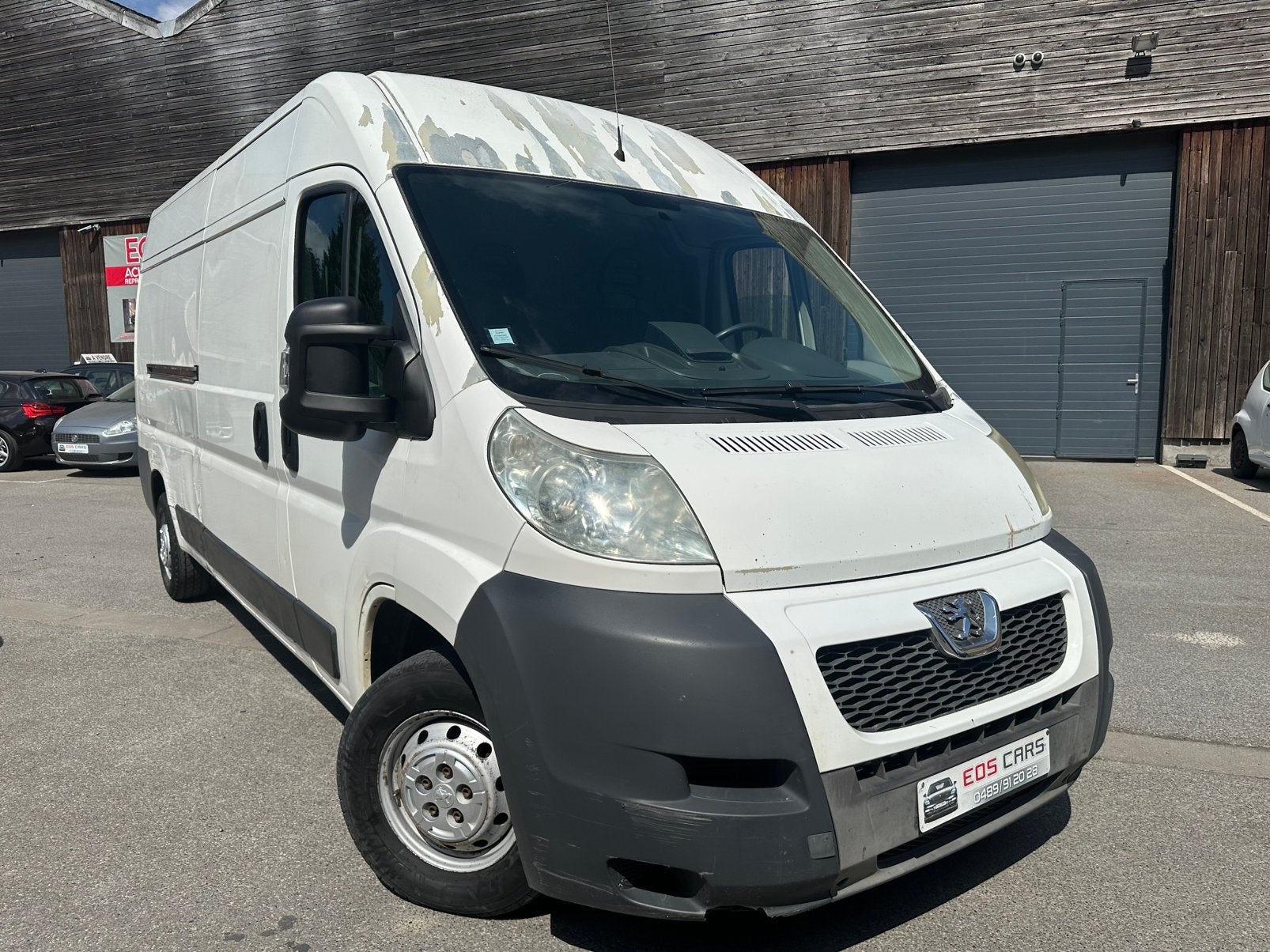 Peugeot boxer 3litre 116kw 128 000 klm dispo de suite, Stof, Wit, Bedrijf, 116 kW