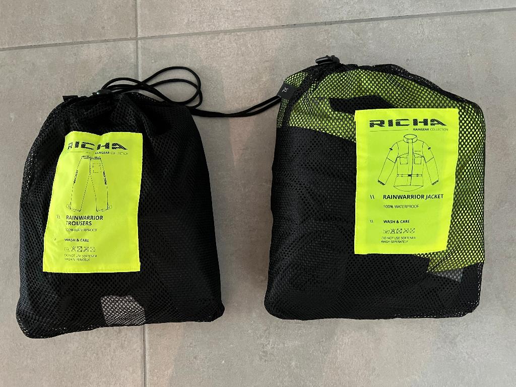 Rainwarrior broek en jas, Richa, Motoren, Ophalen, Nieuw zonder kaartje, Combipak, RICHA
