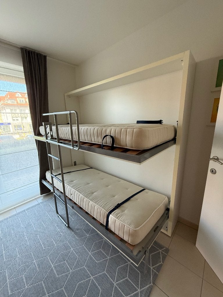 Stapelbed, Huis en Inrichting, Slaapkamer | Stapelbedden en Hoogslapers, Ophalen, Eenpersoons, Zo goed als nieuw, 80 cm
