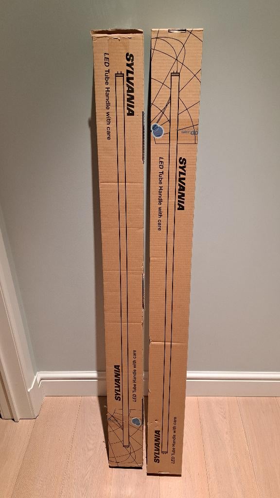 2 sets van 6 Sylvania LED buizen 120cm, Huis en Inrichting, Lampen | Plafondlampen, Nieuw, Glas, Ophalen