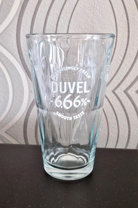 Duvel glas '666 bierglas' 25cl, Enlèvement ou Envoi, Verre à bière