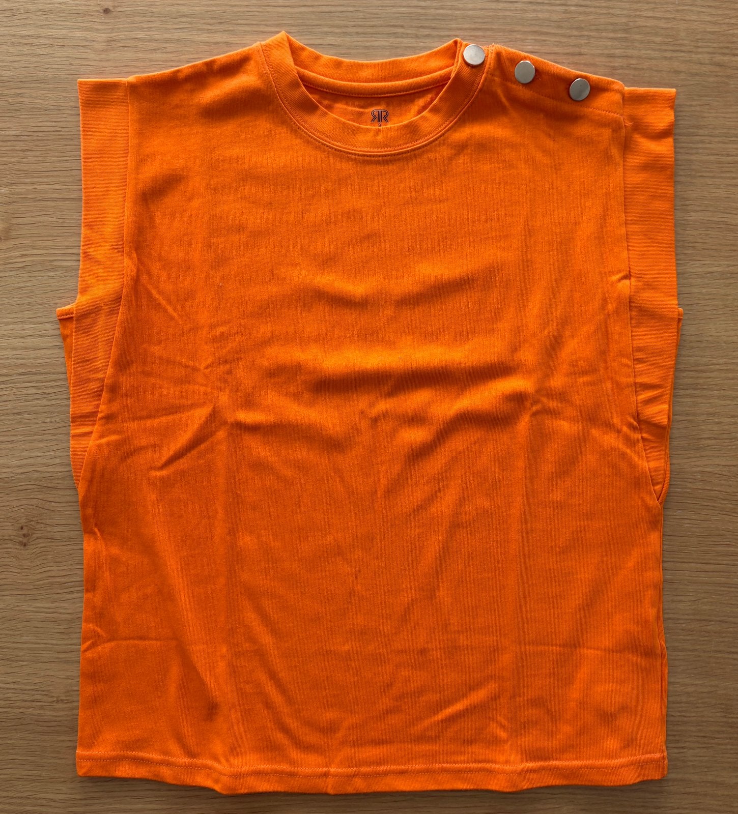 T-shirt orange LA REDOUTE - Tailles S - NEUF - 17€, Neuf, Manches courtes, Enlèvement ou Envoi, Taille 36 (S)