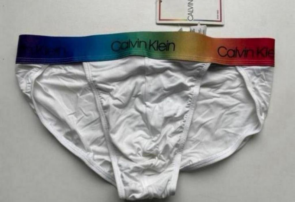 Calvin Klein Polyamide Tanga, Kleding | Heren, Verzenden, Wit, Slip
