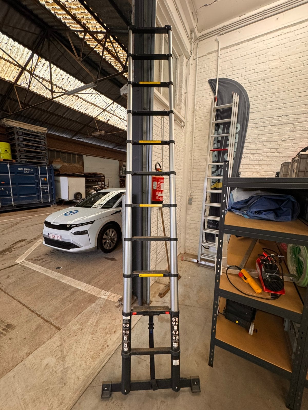 ALDORR TELESCOPISCHE LADDER 4,40 M, Ophalen, Ladder