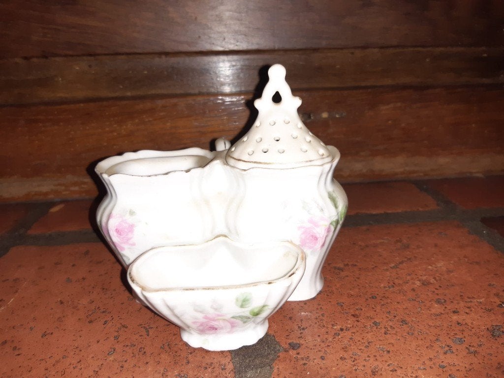 oud porseleinen peper-zout stel, begin 1900, Antiek en Kunst, Ophalen of Verzenden
