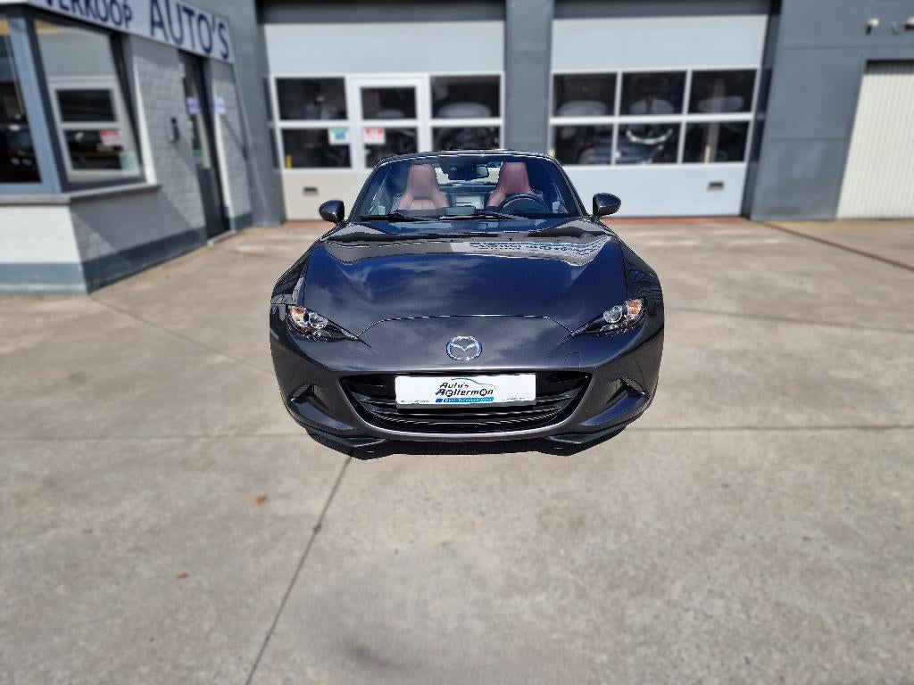 Mazda MX-5 RF 1.5i  LEDER BOSE CAMERA VERWARMDE STOEL, Autos, Mazda, Cuir, Argent ou Gris, Achat, Euro 6