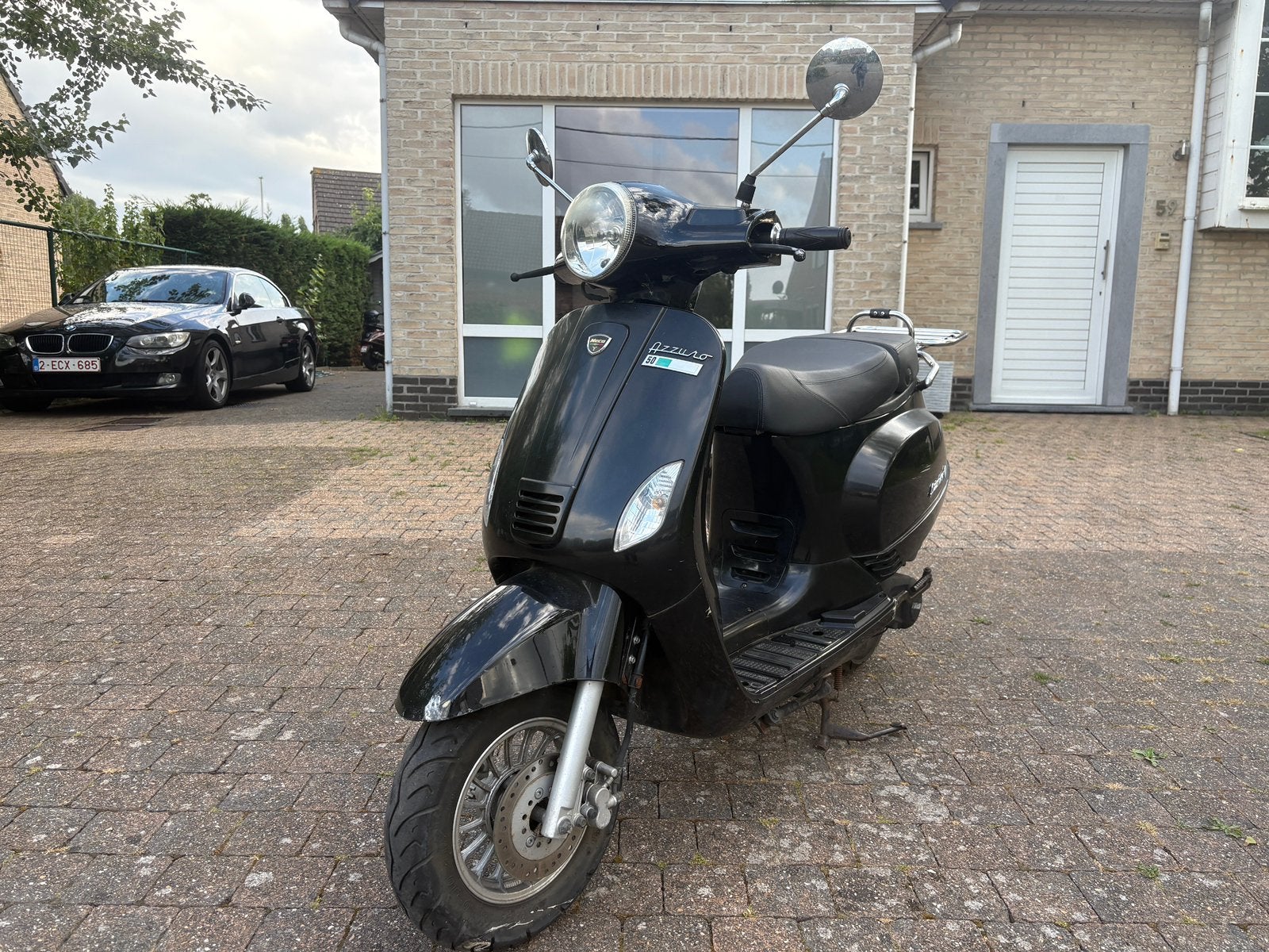 Trottinette Vespa Look 50cc Classe B, Vélos & Vélomoteurs, Classe B (45 km/h), Enlèvement, Utilisé, Essence