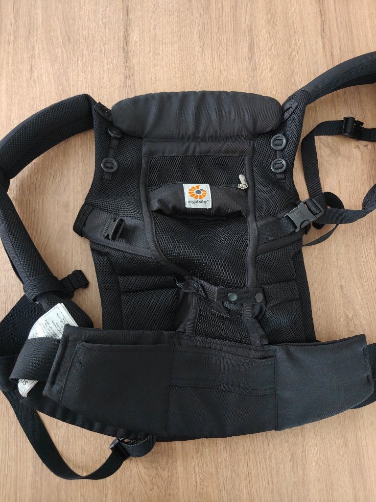 Ergobaby babydraagzak adapt cool air mesh onyx black, Zo goed als nieuw, Buik, Draagzak, Ophalen