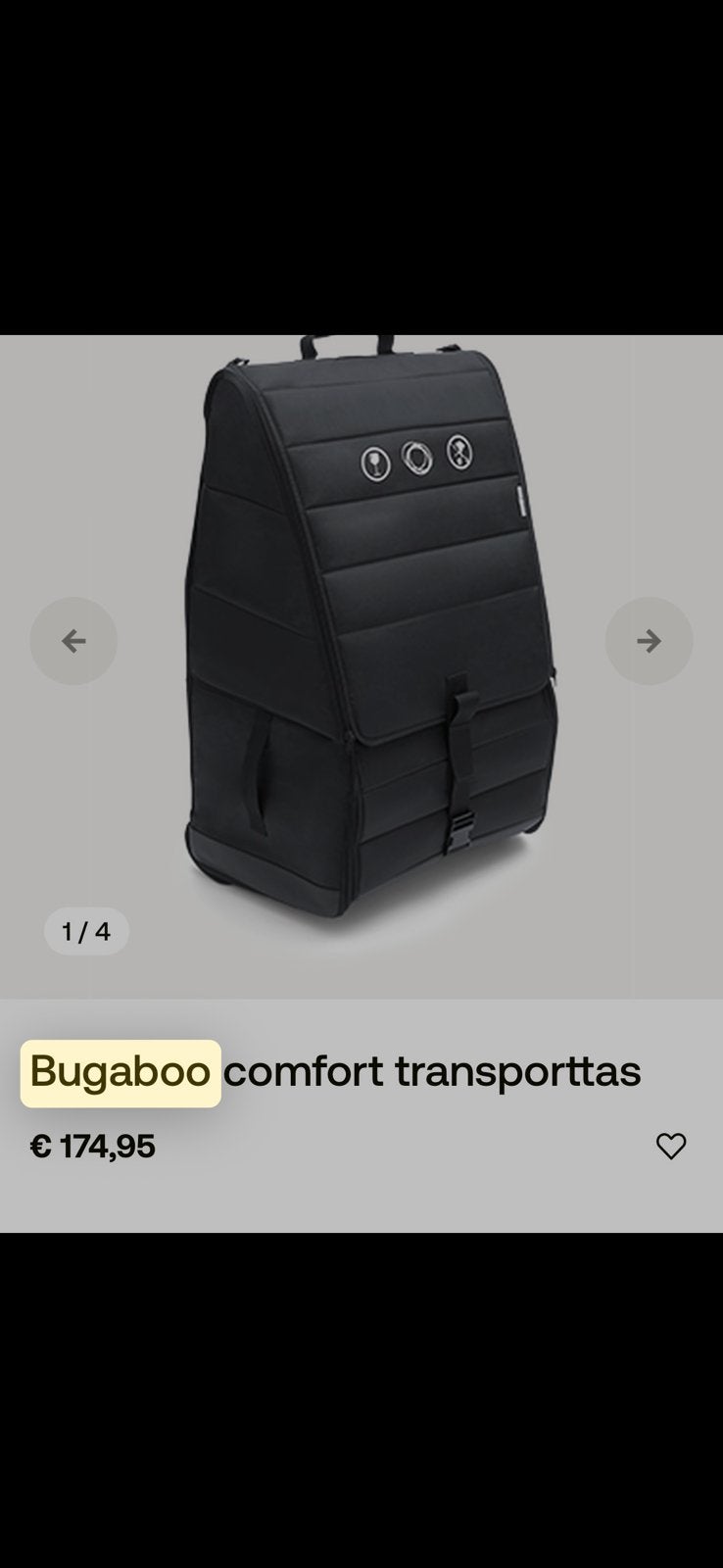 Bugaboo reistas, Ophalen of Verzenden, Zo goed als nieuw