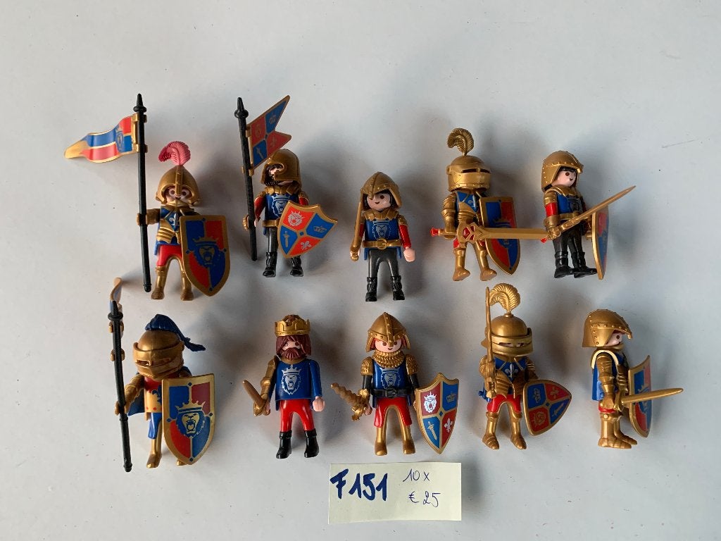 PLAYMOBIL F151: LOT 10 GOLDEN LEEUWENRIDDERS, Kinderen en Baby's, Losse onderdelen, Nieuw, Ophalen of Verzenden, Knights