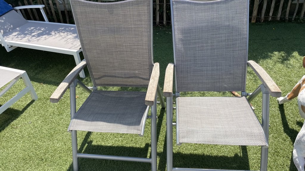 Chaises de jardin à vendre, Enlèvement, Utilisé, Métal, Ajustable