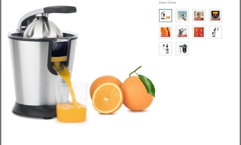 Fruitpers, Ophalen, Gebruikt
