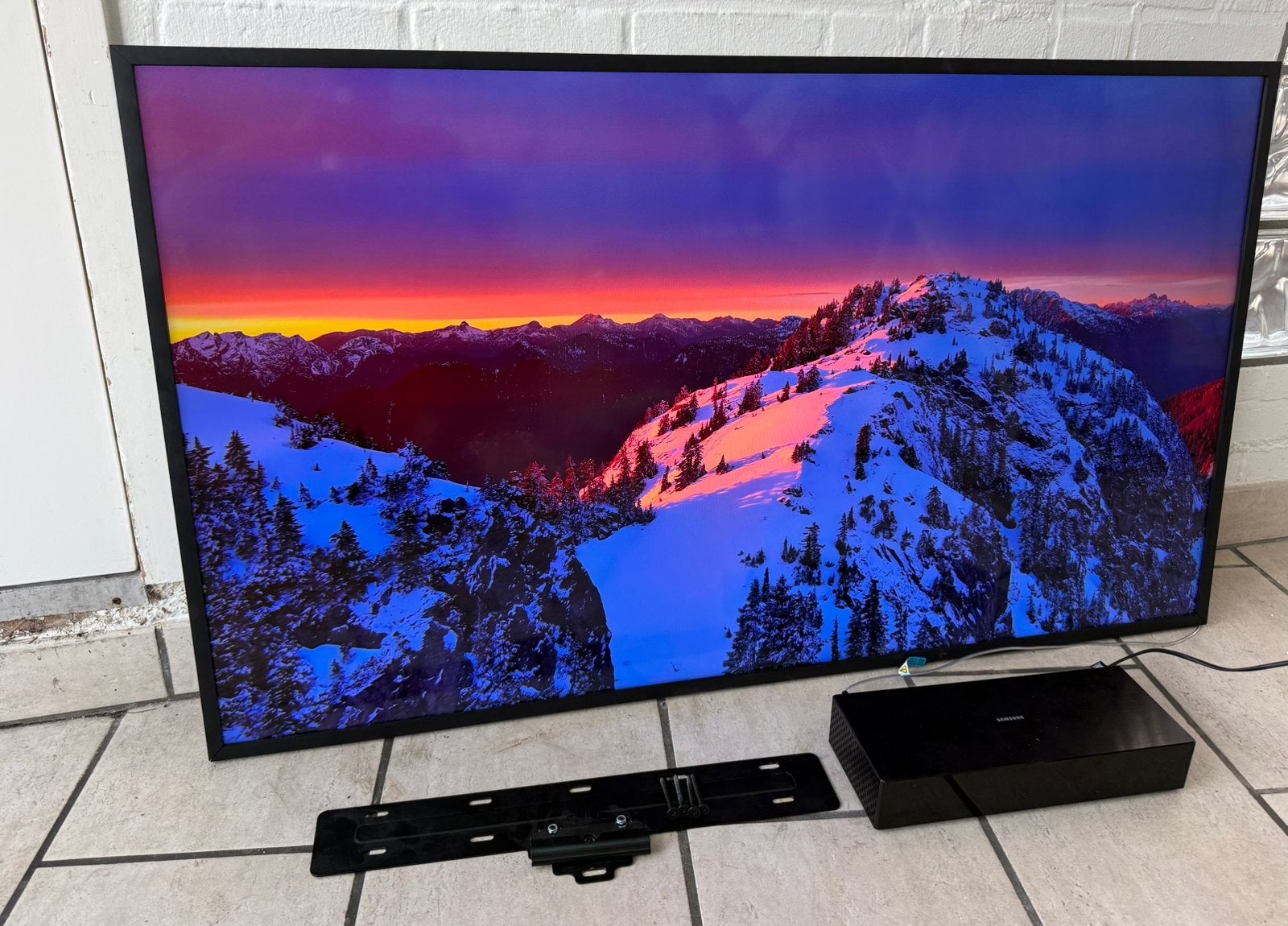 Samsung QLED the Frame 140cm- 55inch 4K UHD Smart 120HZ, Audio, Tv en Foto, Ophalen, QLED, 120 Hz, Zo goed als nieuw