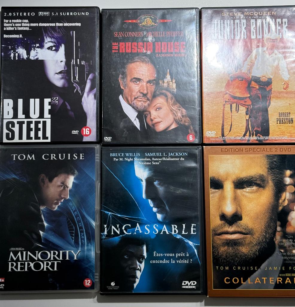 6 DVD Thriller/Aventure, Cd's en Dvd's, Dvd's | Avontuur, Ophalen, Zo goed als nieuw