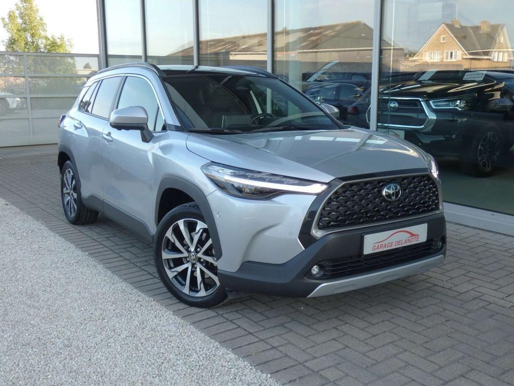 Toyota Corolla Cross 2.0 Hybrid PREMIUM +PANO +Trekhaak +LED, 145 kW, Gebruikt, Zwart, 4 cilinders