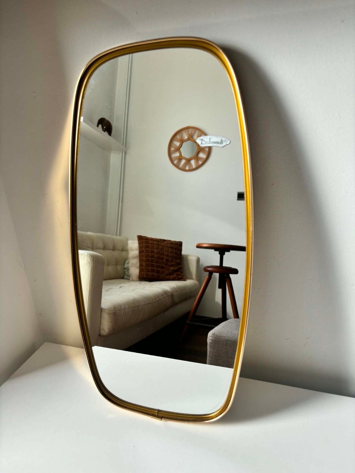 Miroir vintage retroviseur Deknudt, Antiquités & Art, Enlèvement ou Envoi