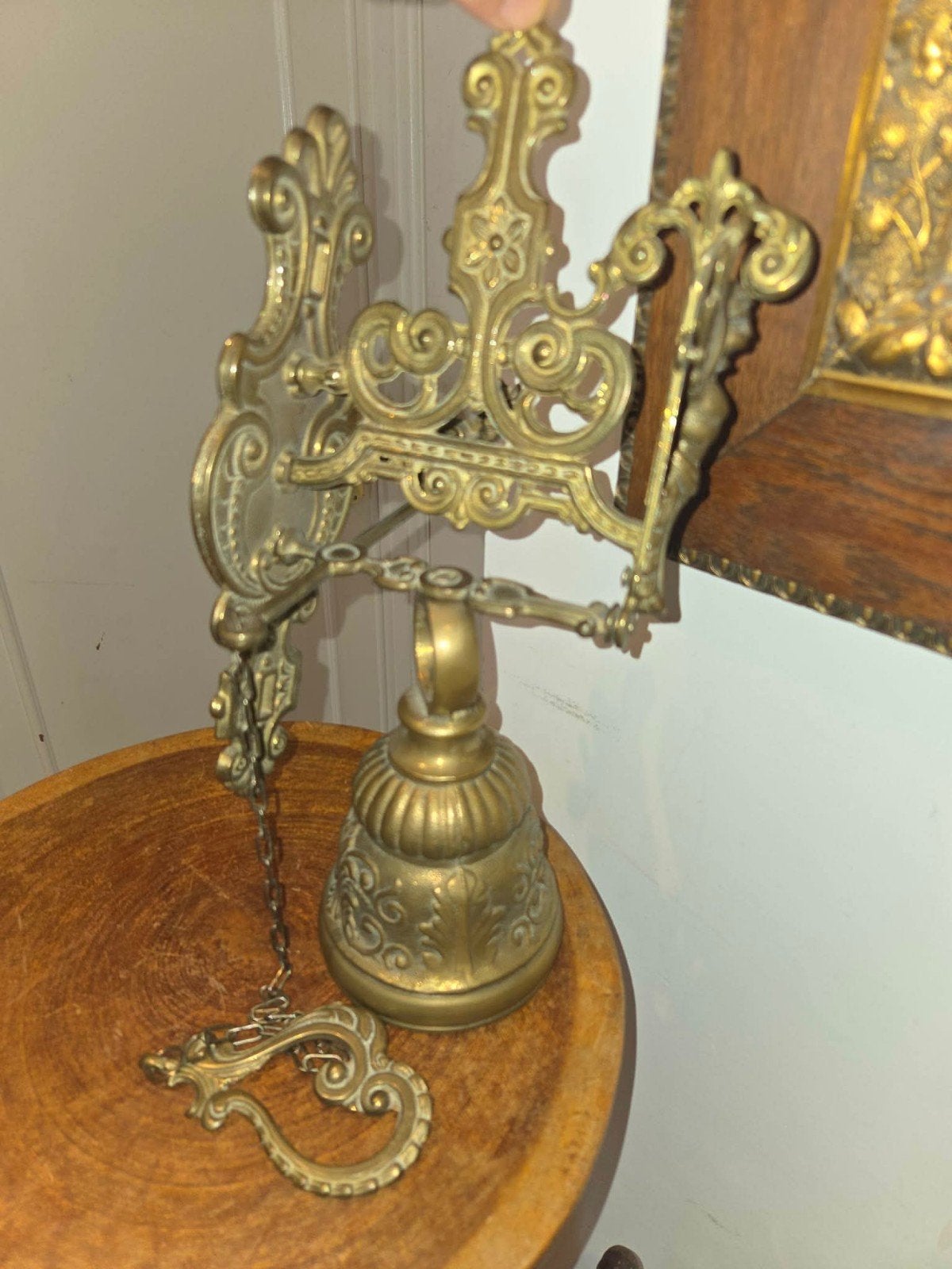 Cloche murale en bronze antique avec anges Porte décorative, Enlèvement ou Envoi, Bronze