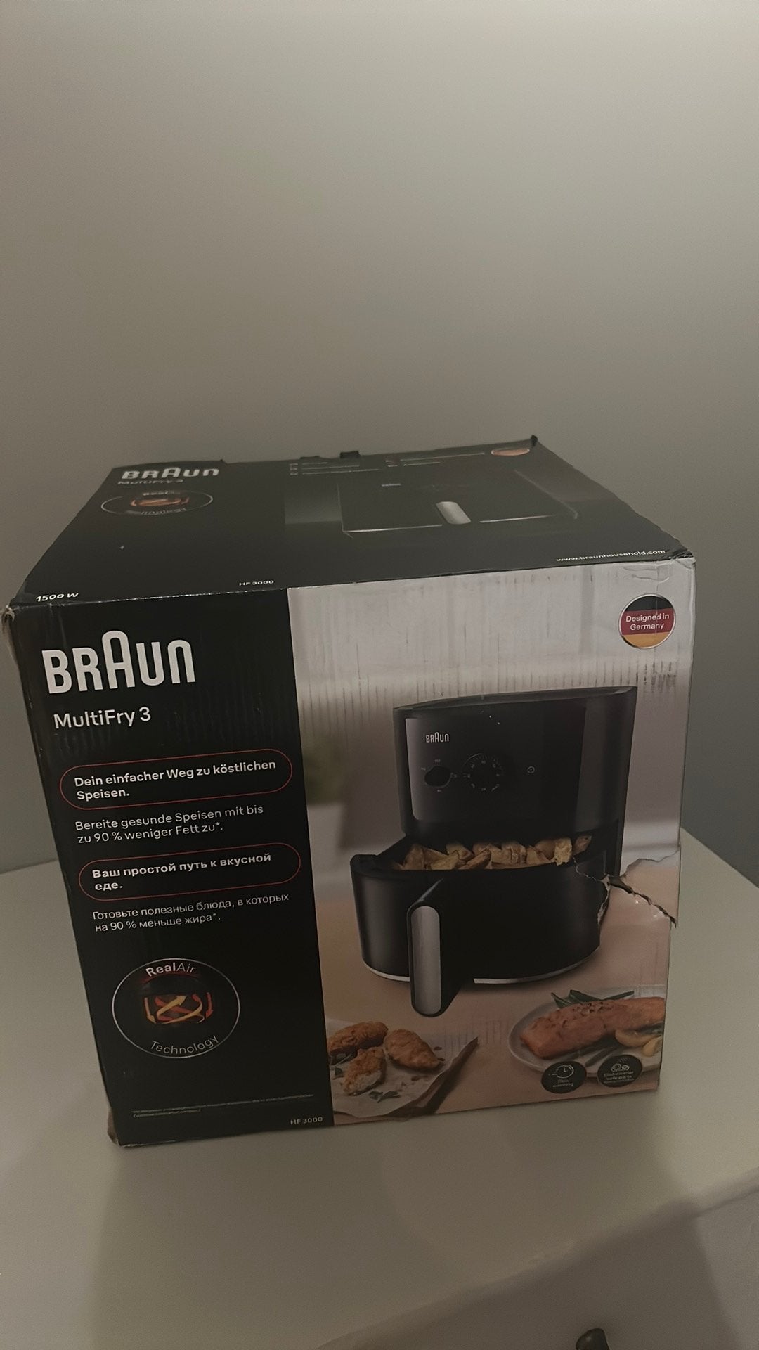 Airfryer Braun non ouvert, Electroménager, Enlèvement, Neuf, Friteuse à air, Moins de 750 grammes