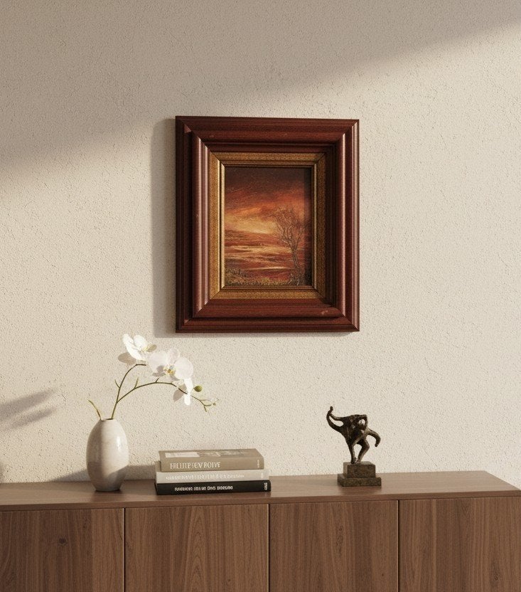 Peinture de Lucie Brulin, 1982, œuvre d'art belge originale, Enlèvement ou Envoi, Peinture à l'huile, Paysage, Signé