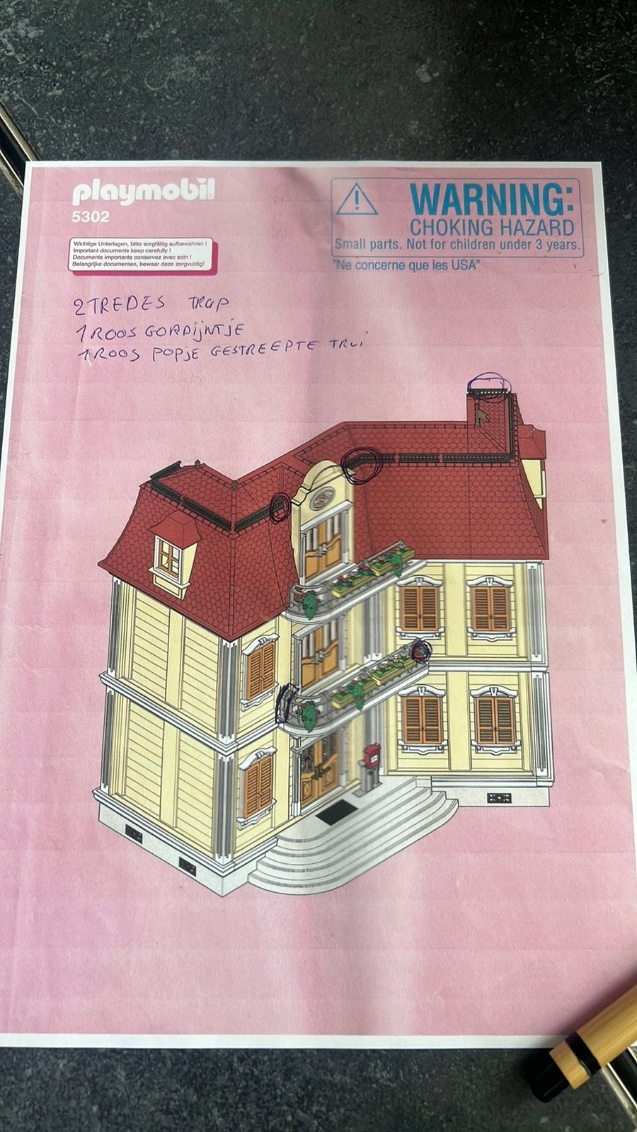 Stadshuis/ vakantie huis/ school, Kinderen en Baby's, Speelgoed | Playmobil, Gebruikt, Gebouw, Complete set, Ophalen of Verzenden
