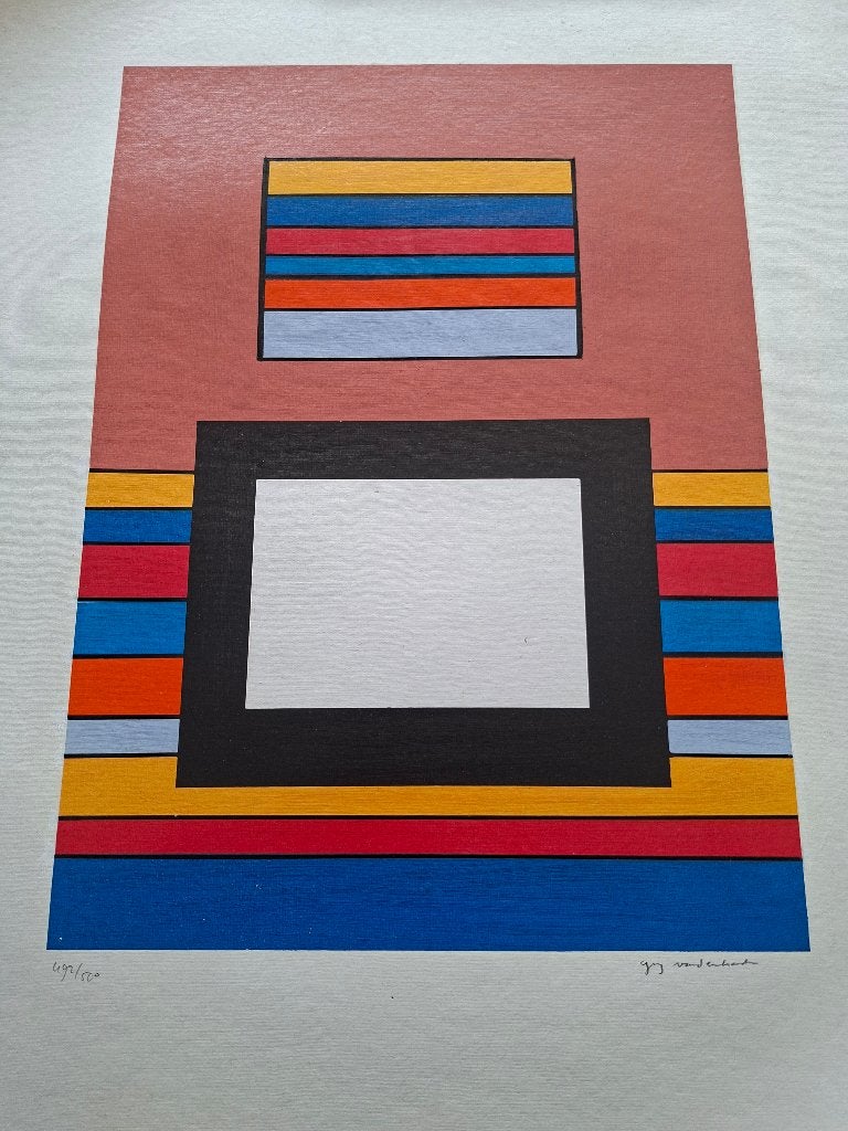 Guy Vandenbranden, Ophalen, Papier/karton, Overige technieken, Abstract