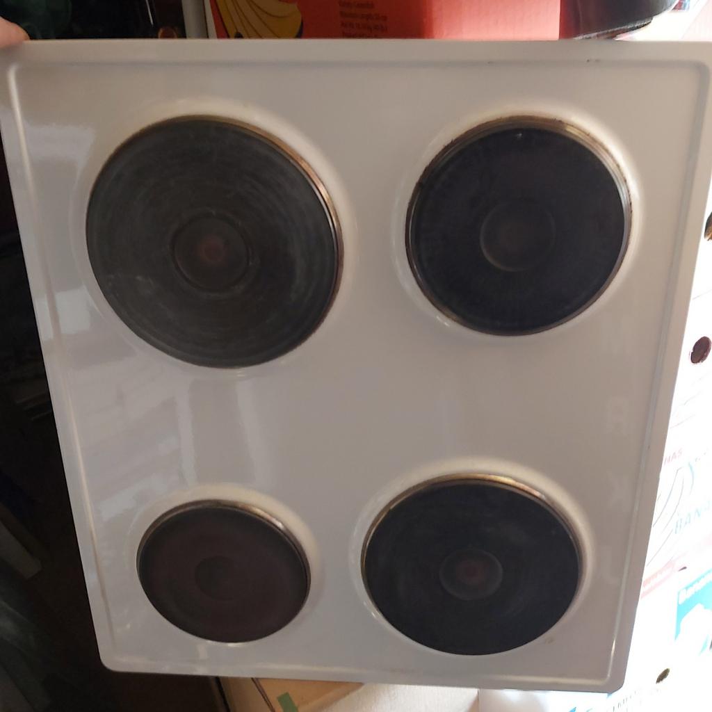 AEG kookplaat 51 x 58 cm, metaal emaille met 4 platen, Ophalen