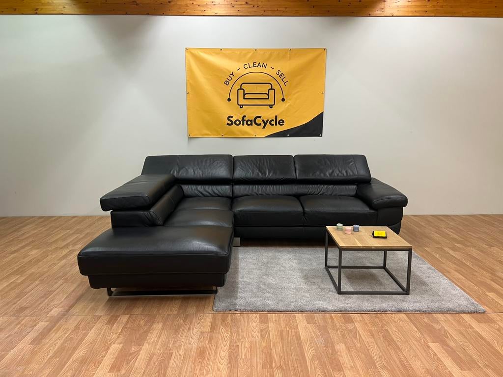 Belform - Siège de marque en cuir véritable - SofaCycle, Maison & Meubles, Canapés | Repose-pieds & Poufs, Comme neuf, Enlèvement ou Envoi