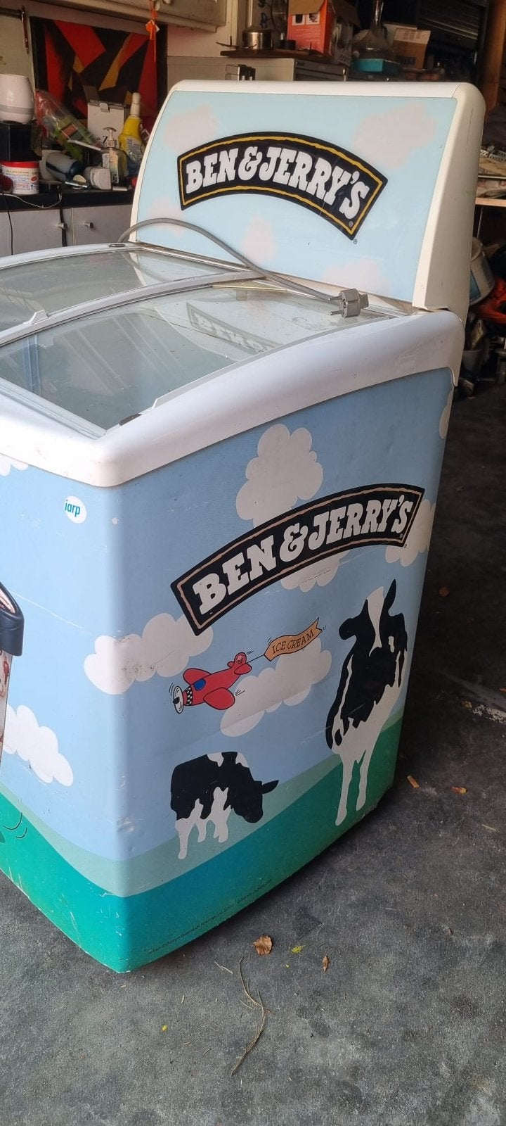 Diepvries Ben & Jerry, Gebruikt, 120 tot 140 cm, Ophalen, Vrieskast
