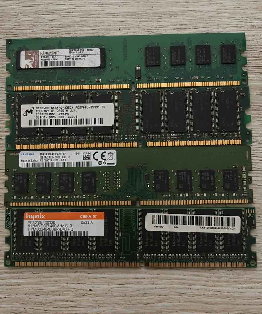 DDR/DDR2/DDR3 oude RAM-lots, Computers en Software, RAM geheugen, Zo goed als nieuw, DDR, Ophalen of Verzenden