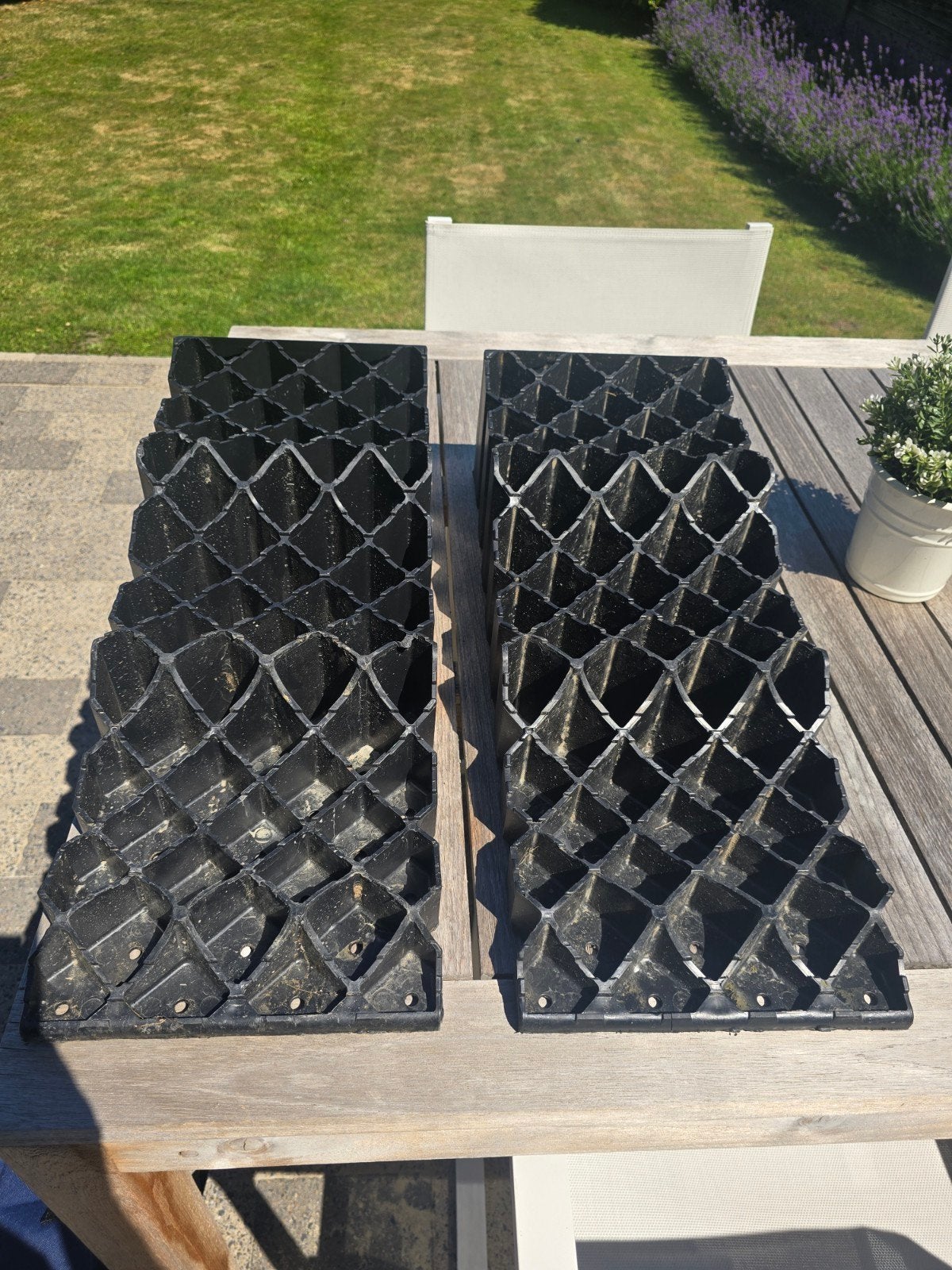 Milenco triple oprijblokken, Ophalen