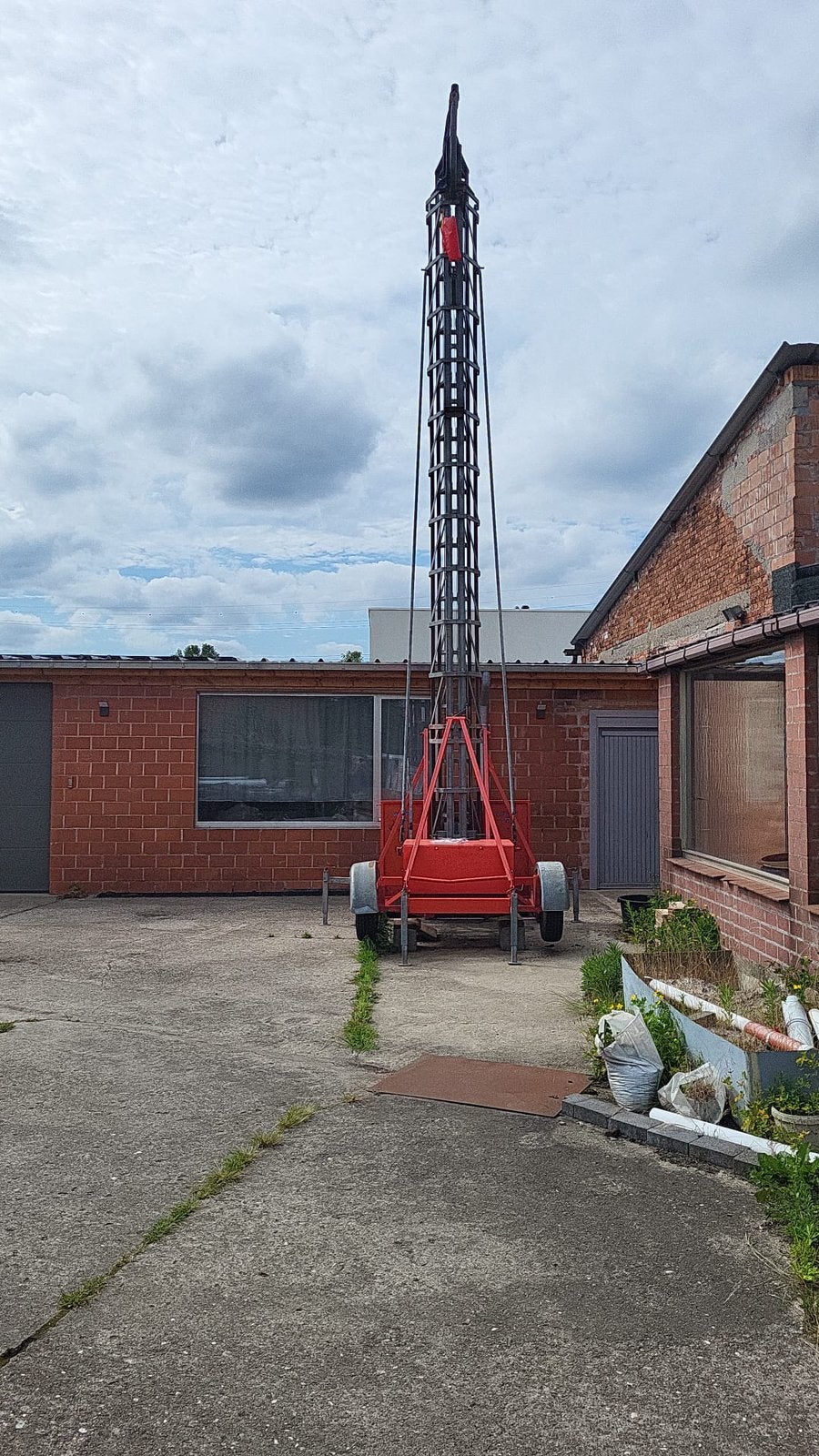 Bouwlift van 10a12meter hoog, Enlèvement, Comme neuf, Ascenseur de chantier