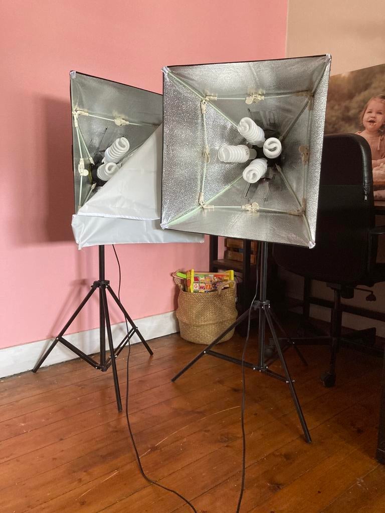 Studiolampen Falcon eyes 803, Audio, Tv en Foto, Fotografie | Fotostudio en Toebehoren, Ophalen, Zo goed als nieuw, Lamp of Flitsset