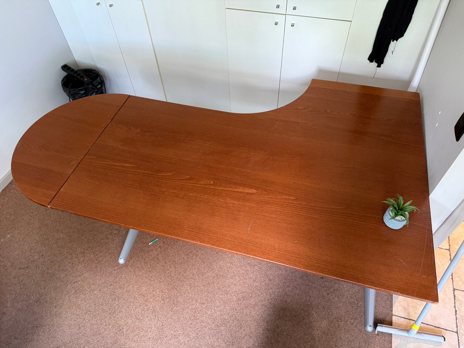 IKEA GALANT hoekbureau – verstelbare hoogte – zeer stevig, Ophalen, Zo goed als nieuw, IKEA, Hoekbureau