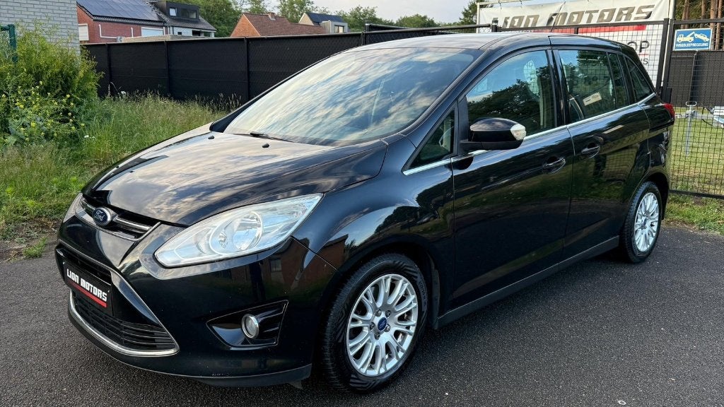 Ford Grand C Max 1.6 Tdci Titanium | Nette Staat | Full |, Auto's, Ford, Voorwielaandrijving, Euro 5, Zwart, 4 cilinders