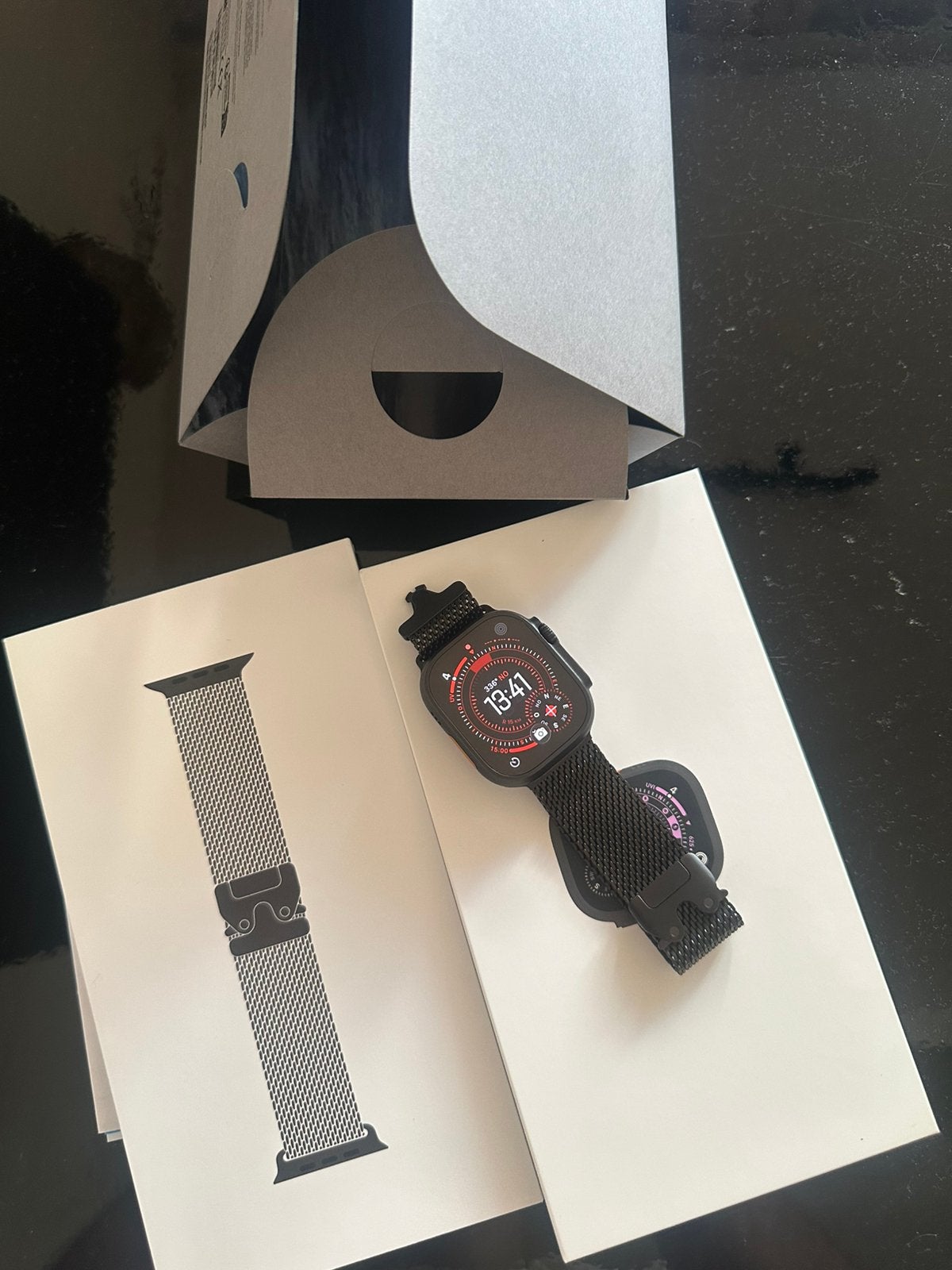 Appel Watch ultra 3 49mm titane, IOS, Comme neuf, Enlèvement, Avancer d'un pas
