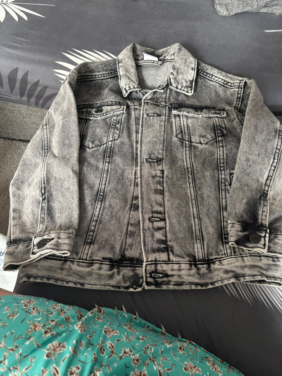 Jeansjas grijs, Kinderen en Baby's, Ophalen, Zo goed als nieuw