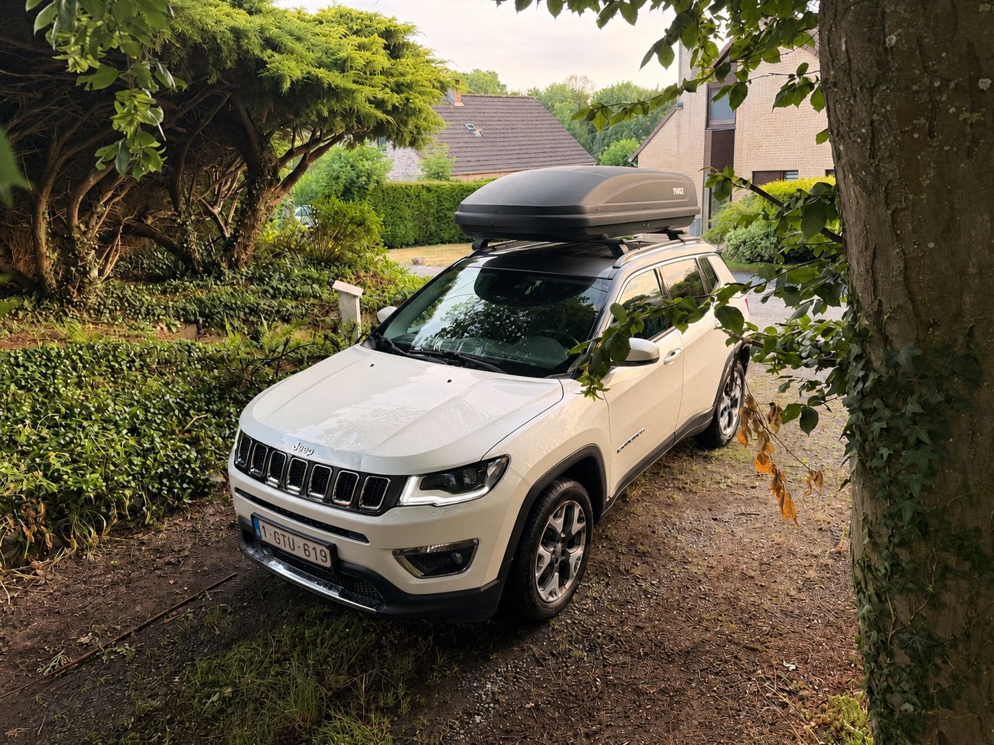 Jeep compass 2018 + coffre de toit inclus !, Auto's, Wit, 5 deurs, Particulier, SUV of Terreinwagen