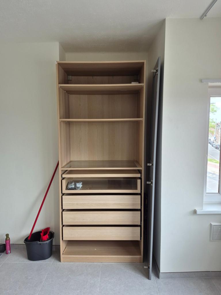 Ikea pax kast, Ophalen