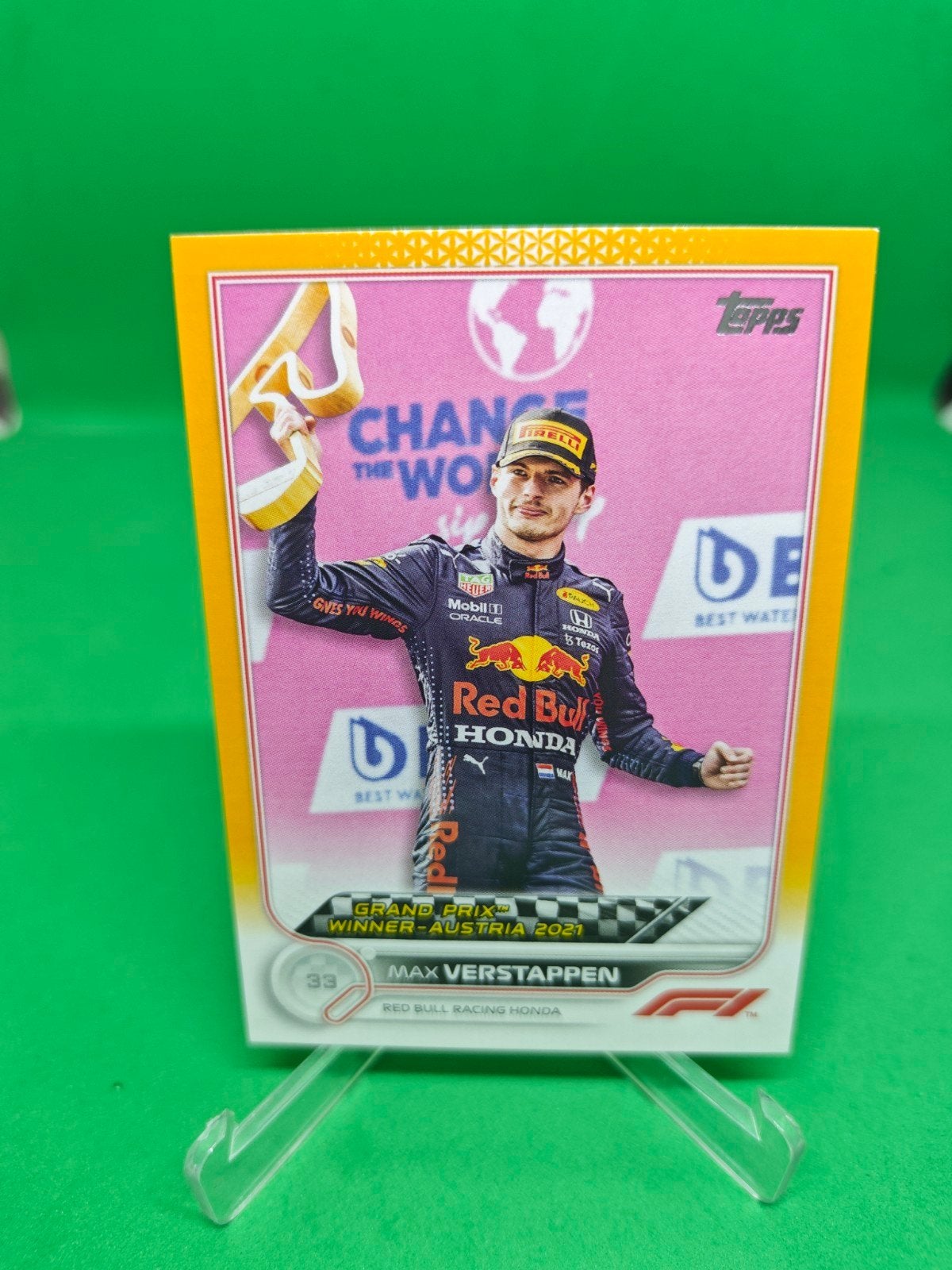 Max Verstappen - Topps F1 Gold refractor /50, Hobby & Loisirs créatifs, Enlèvement ou Envoi, Voiture, Burago